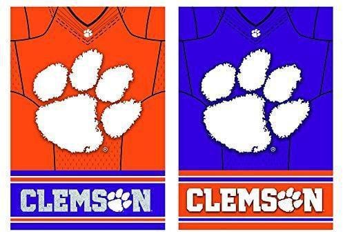 Clemson Tigers Flag 2 Sided Jersey Vertical Banner heartlandflags