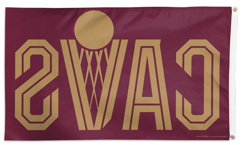 Cleveland Cavaliers Flag 3x5 Logo Secondary heartlandflags