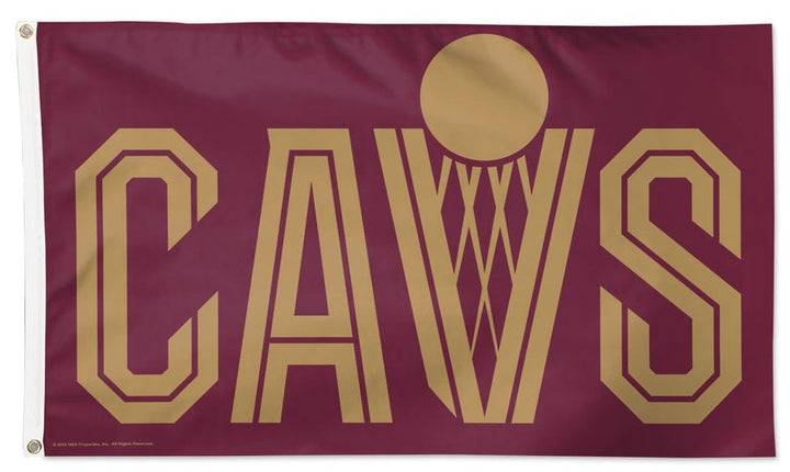 Cleveland Cavaliers Flag 3x5 Logo Secondary heartlandflags