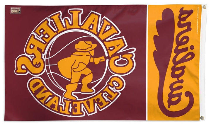 Cleveland Cavaliers Flag 3x5 Vintage Logo Retro heartlandflags