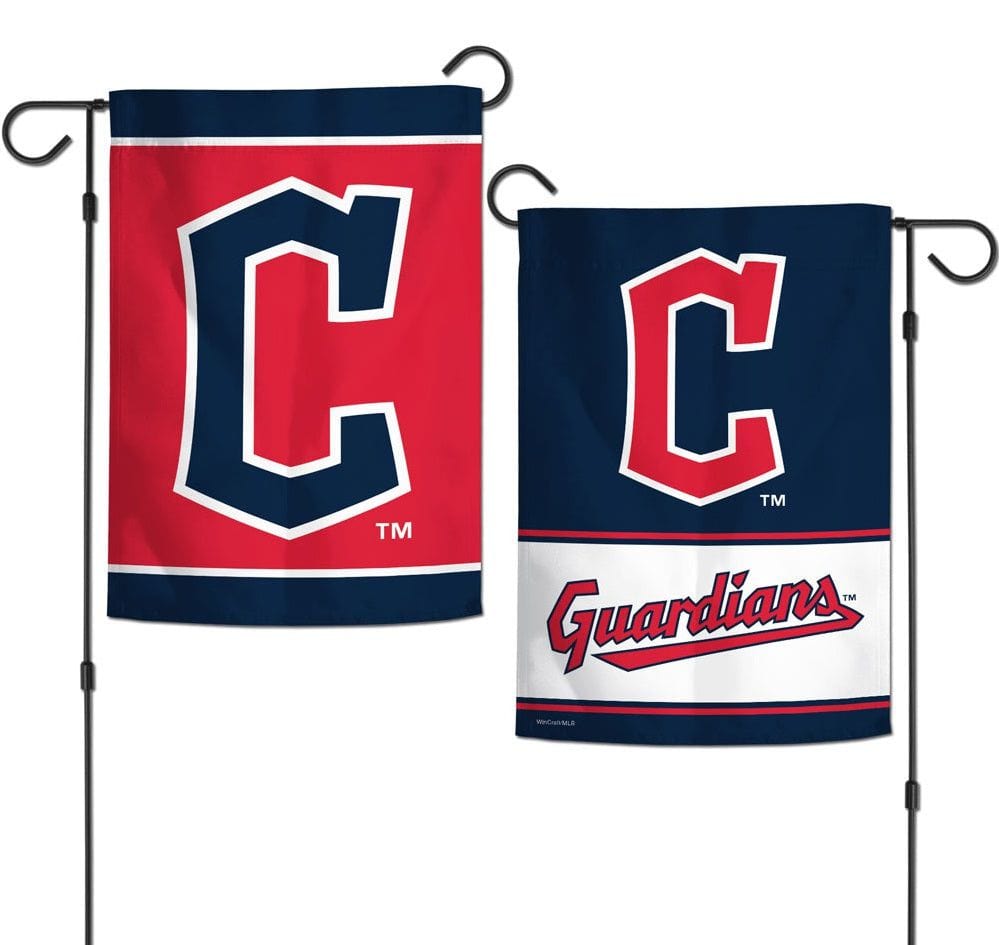 Cleveland Guardians Garden Flag 2 Sided Double Logo heartlandflags