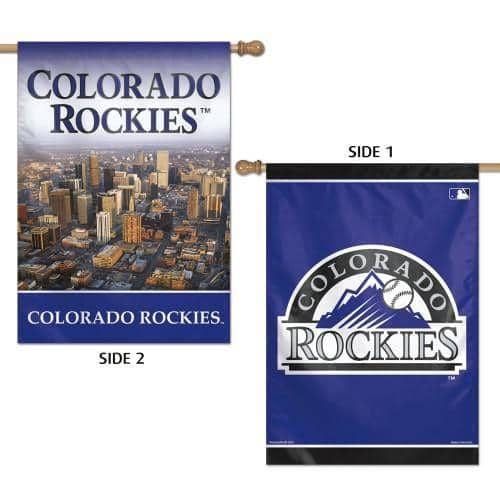 Colorado Rockies Banner 2 Sided Logo MLB House Flag heartlandflags