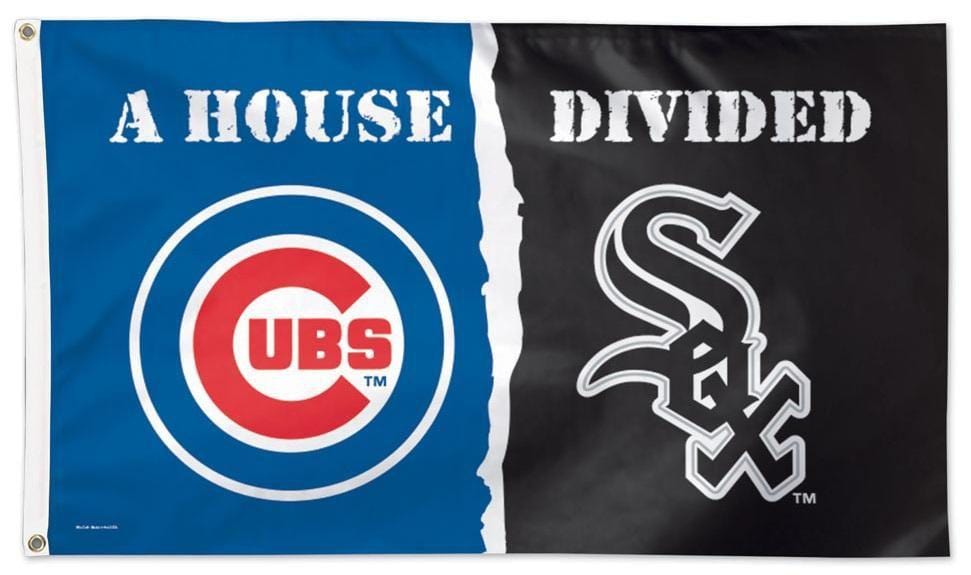 Cubs vs White Sox Flag 3x5 House Divided heartlandflags