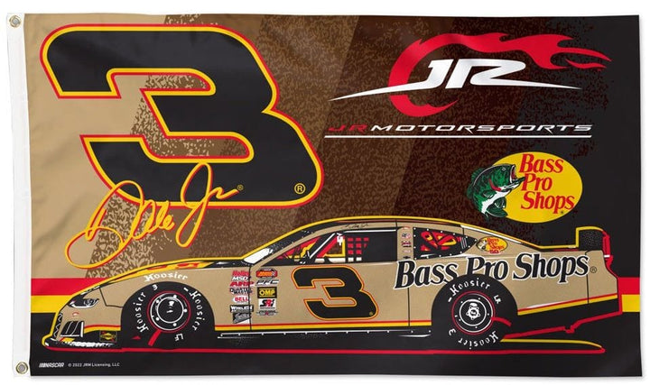 Dale Earnhardt Jr Flag 3x5 Bass Pro Shops #3 Race Car heartlandflags