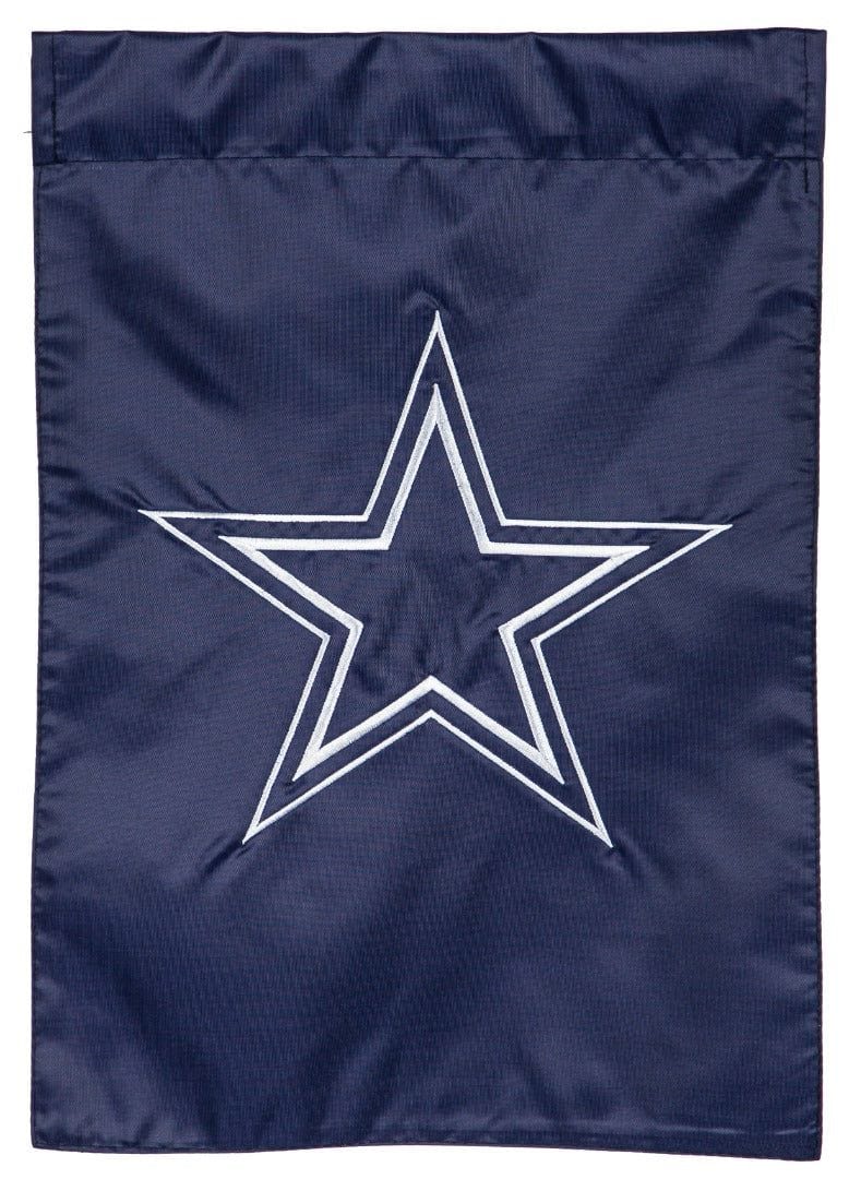 Dallas Cowboys Garden Flag 2 Sided Applique Logo heartlandflags