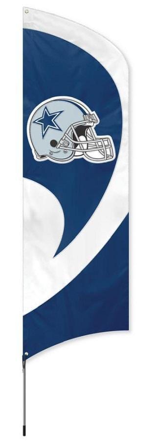 Dallas Cowboys Tall Team Feather Flag with Flagpole heartlandflags