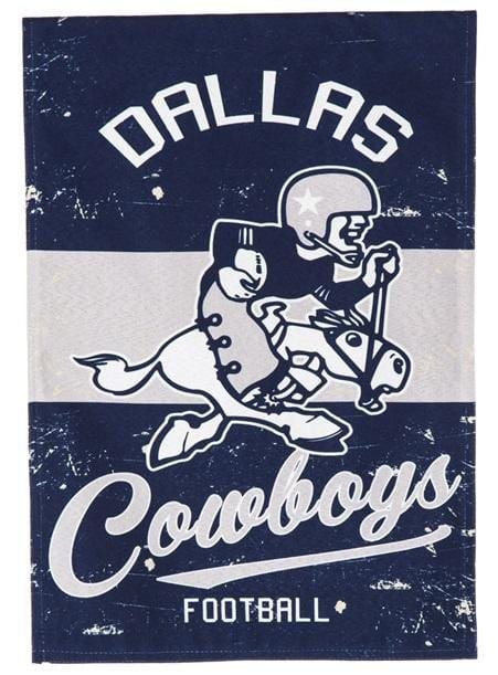 Dallas Cowboys Vintage Garden Flag Throwback Logo 2 Sided heartlandflags