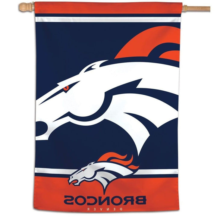 Denver Broncos Banner Mega Logo House Flag heartlandflags