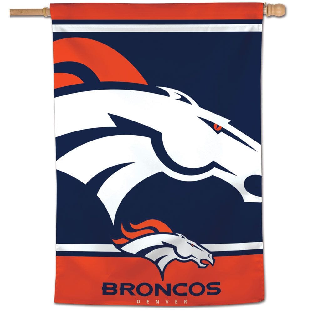 Denver Broncos Banner Mega Logo House Flag heartlandflags