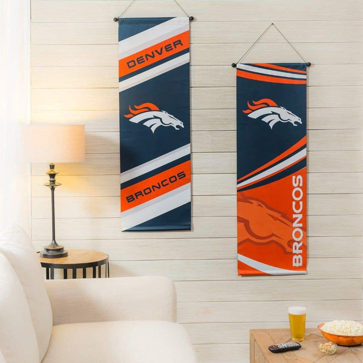 Denver Broncos Flag 2 Sided Wall Banner with Dowell heartlandflags