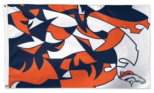 Denver Broncos Flag 3x5 NFLxFIT Logo heartlandflags