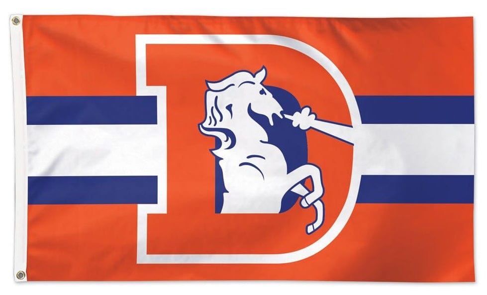 Denver Broncos Flag 3x5 Retro Logo NFL