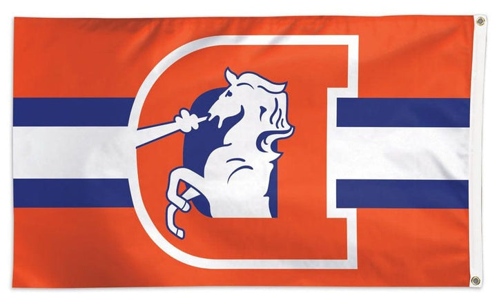 Denver Broncos Flag 3x5 Retro Logo heartlandflags