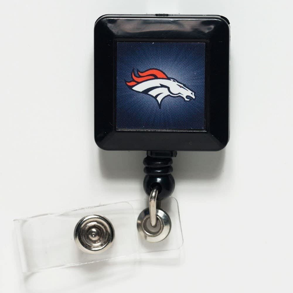 Denver Broncos Reel Retractable ID Badge Holder heartlandflags