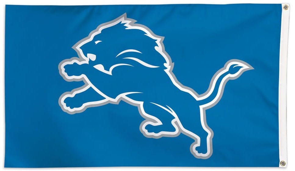 Detroit Lions Flag 3x5 Logo Blue heartlandflags