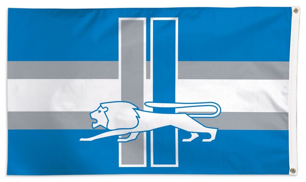 Detroit Lions Flag 3x5 Retro Logo heartlandflags