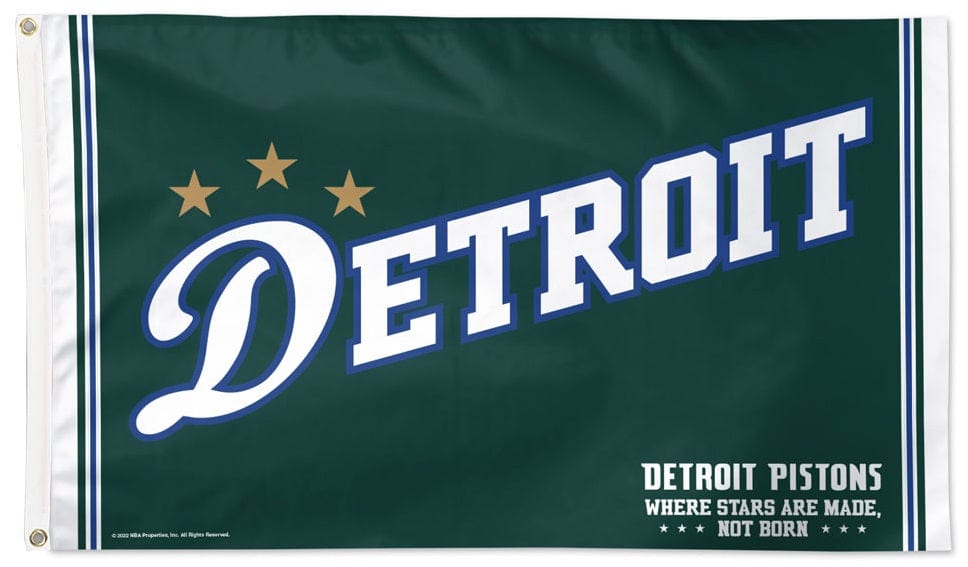 Detroit Pistons Flag 3x5 City Logo 2023 heartlandflags