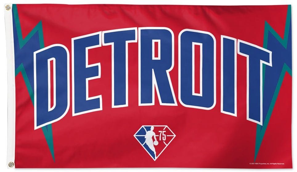 Detroit Pistons Flag 3x5 City Logo heartlandflags