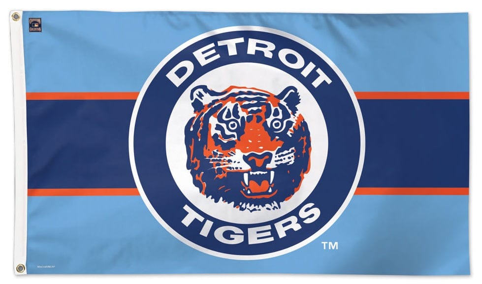 Detroit Tigers Flag 3x5 Cooperstown Throwback heartlandflags