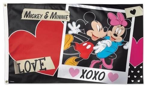 Disney Mickey and Minnie 3x5 Flag Love XOXO heartlandflags