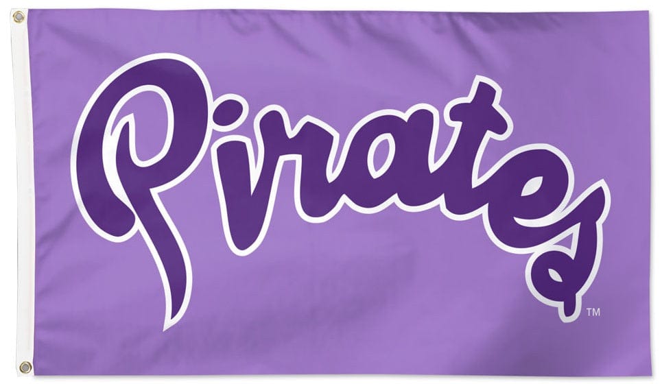 East Carolina Pirates Flag 3x5 Logo Powder Purple heartlandflags