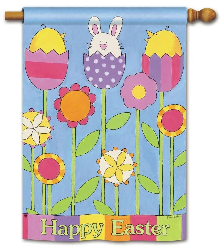 Easter Garden Banner 2 Sided House Flag heartlandflags