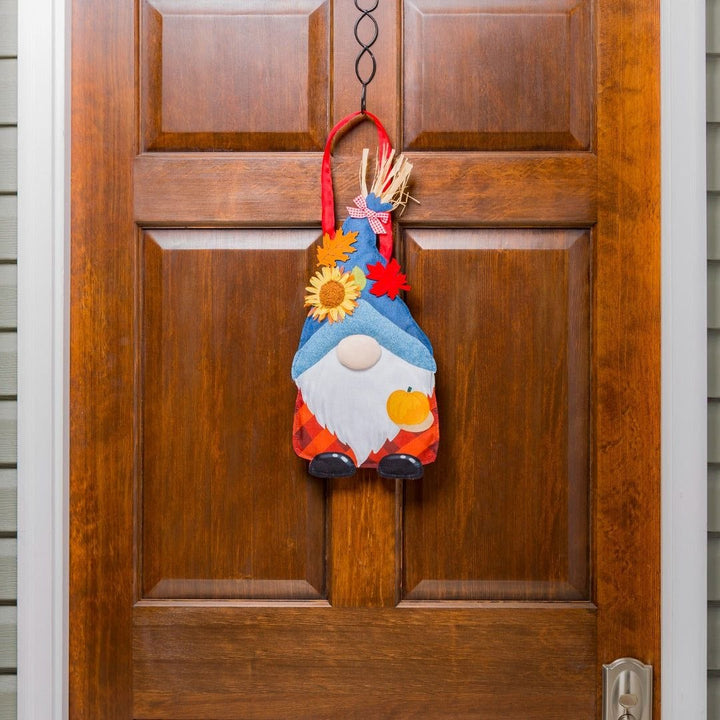 Fall Give Thanks Gnome Door Decoration Hanger Burlap heartlandflags
