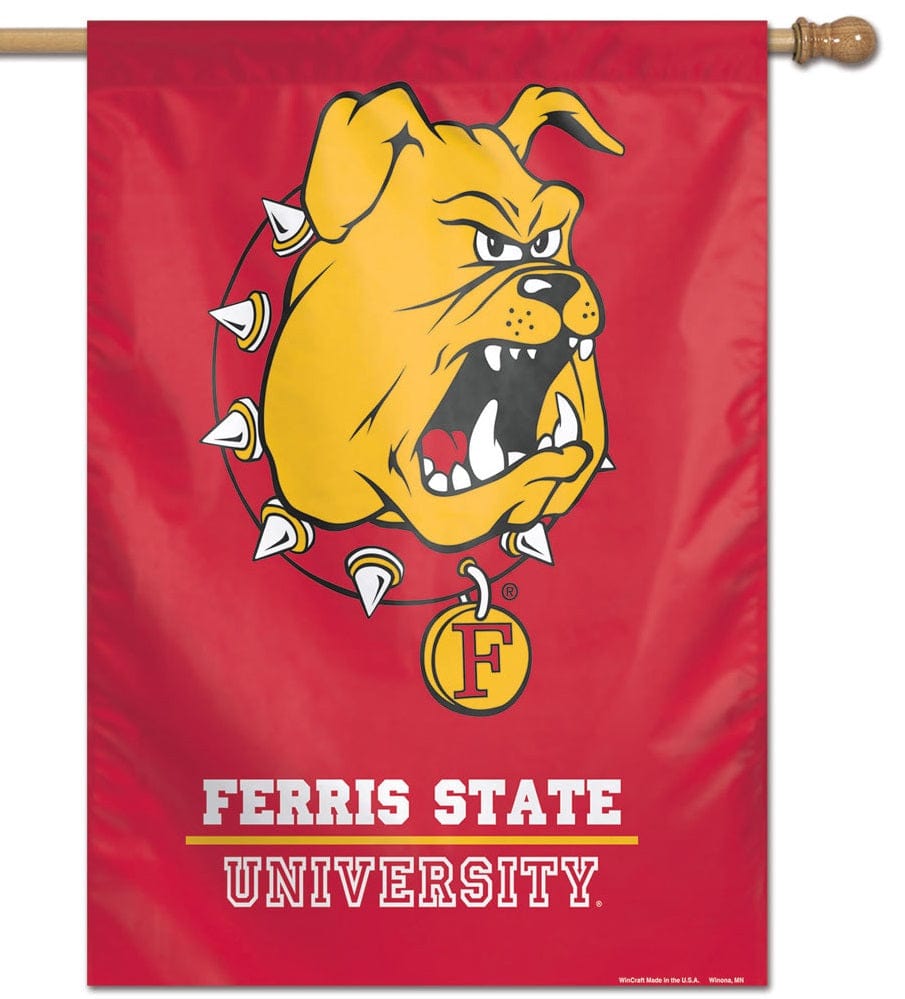 Ferris State University Flag House Banner Logo heartlandflags