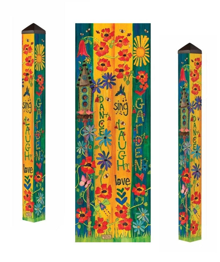 Garden Celebration Art Pole 5 Feet Tall Burgess heartlandflags