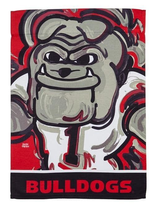 Georgia Bulldogs Garden Flag 2 Sided Justin Patten heartlandflags