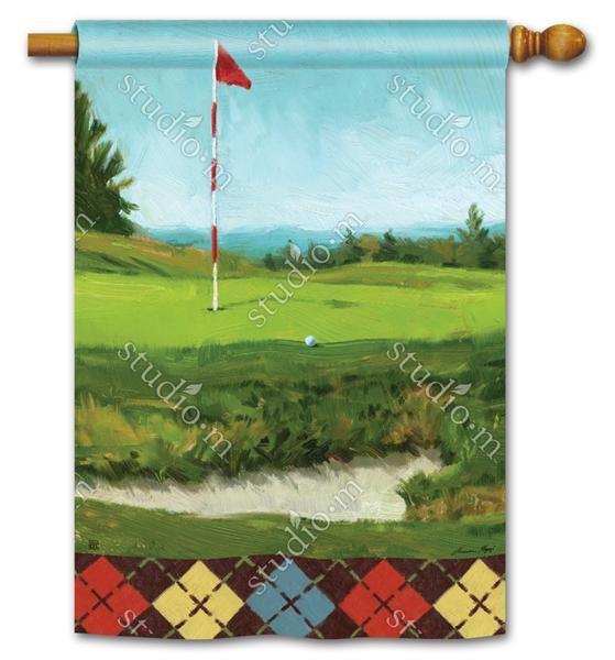 Golf On The Green Decorative Flag 2 Sided heartlandflags