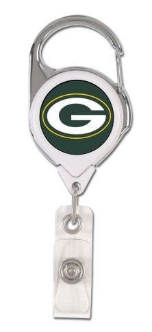 Green Bay Packers Reel 2 Sided Name ID Badge Holder heartlandflags