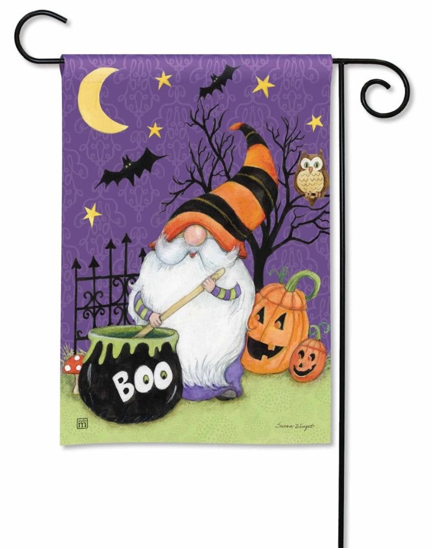 Halloween Gnome Garden Flag Susan Winget heartlandflags