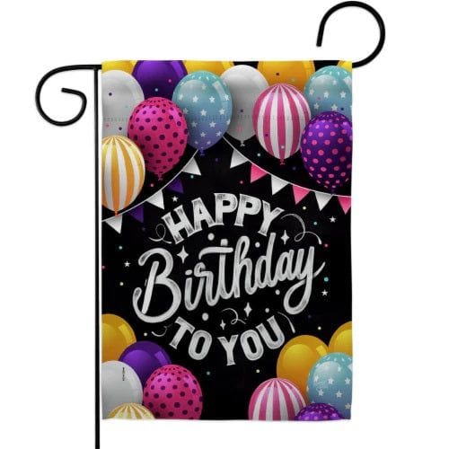 Happy Birthday To You Garden Flag 2 Sided Decorative heartlandflags