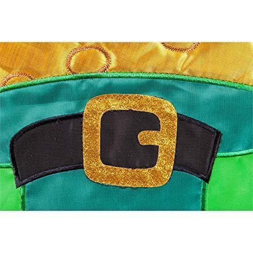 Happy St. Pat's Day Garden Flag 2 Sided Applique Green heartlandflags