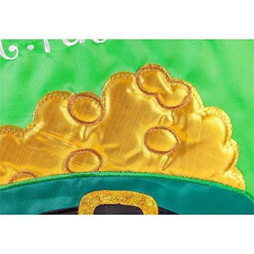 Happy St. Pat's Day Garden Flag 2 Sided Applique Green heartlandflags