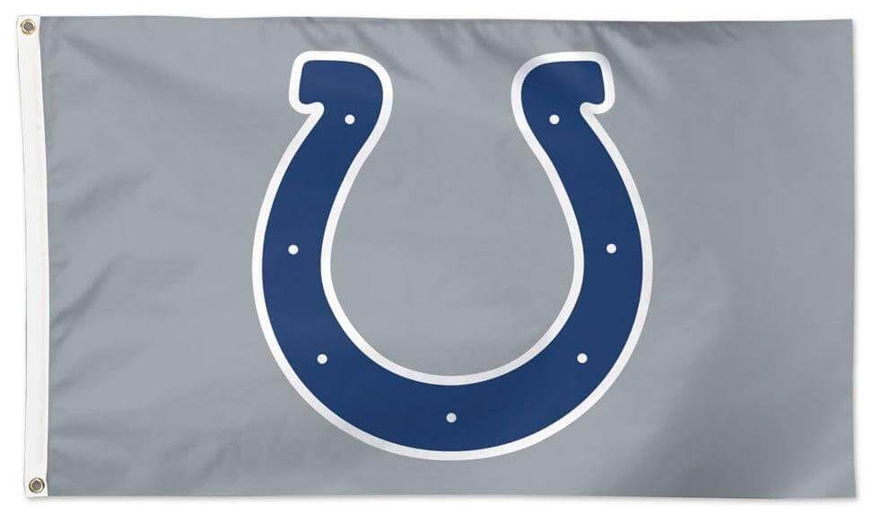 Indianapolis Colts Flag 3x5 Logo Grey heartlandflags