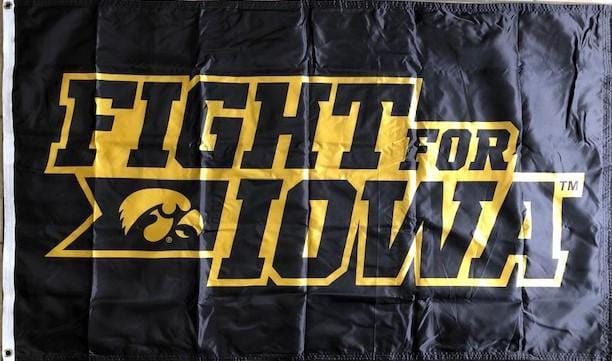 Iowa Hawkeyes Flag 3x5 Fight For Iowa 2 Sided heartlandflags