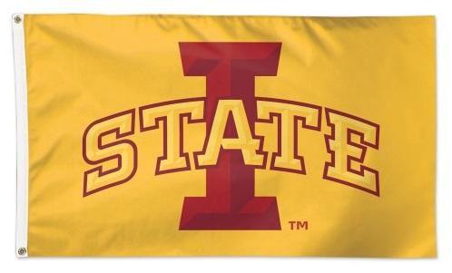 Iowa State Cyclones Flag 3x5 Gold I State Logo 2 Sided or Single Sided heartlandflags