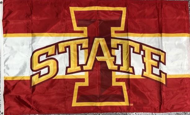 Iowa State Cyclones Flag 3x5 Striped 2 Sided or Single Sided heartlandflags