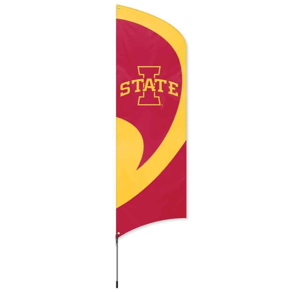 Iowa State Cyclones Tall Team Flag With Flagpole heartlandflags