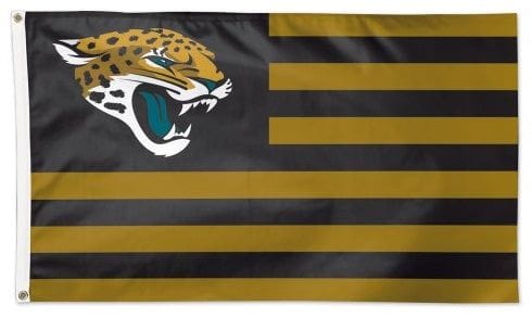 Jacksonville Jaguars Flag 3x5 Americana Stripes heartlandflags