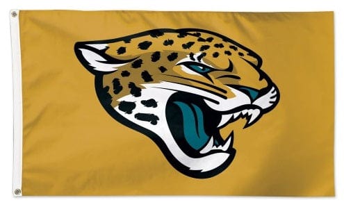 Jacksonville Jaguars Flag 3x5 Logo Gold heartlandflags