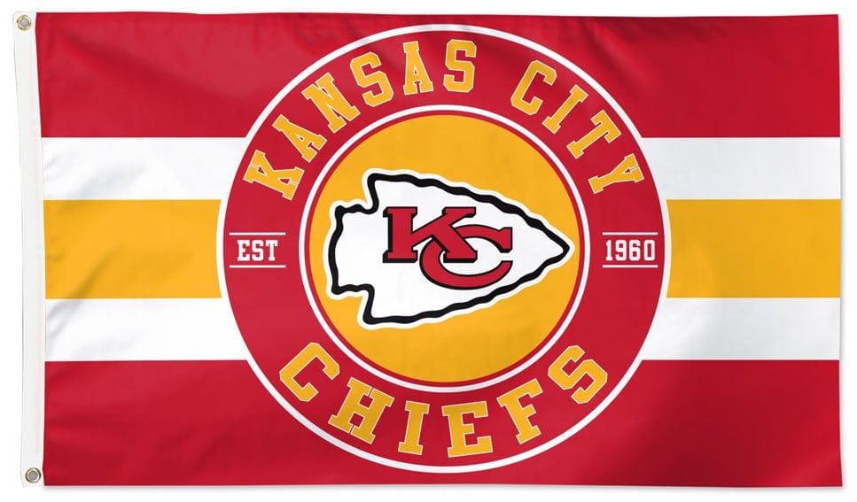 Kansas City Chiefs Flag 3x5 Classic Logo heartlandflags