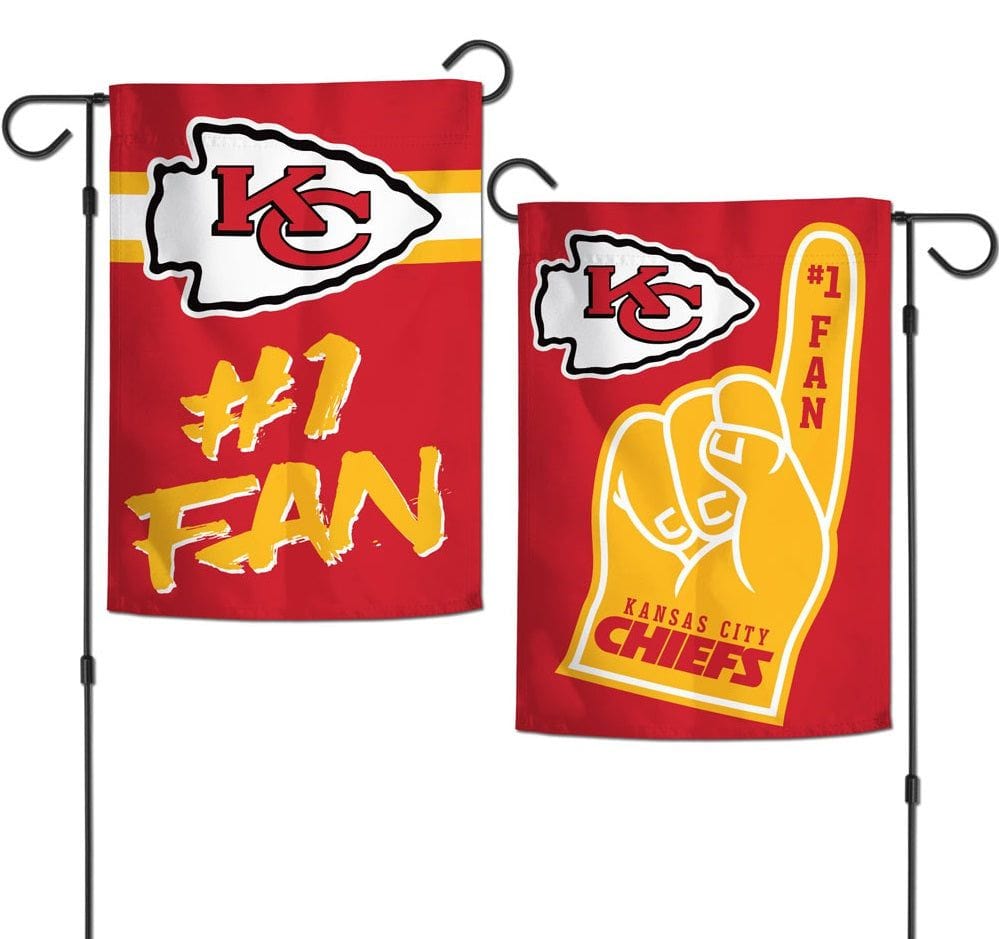 Kansas City Chiefs Garden Flag 2 Sided #1 Fan heartlandflags