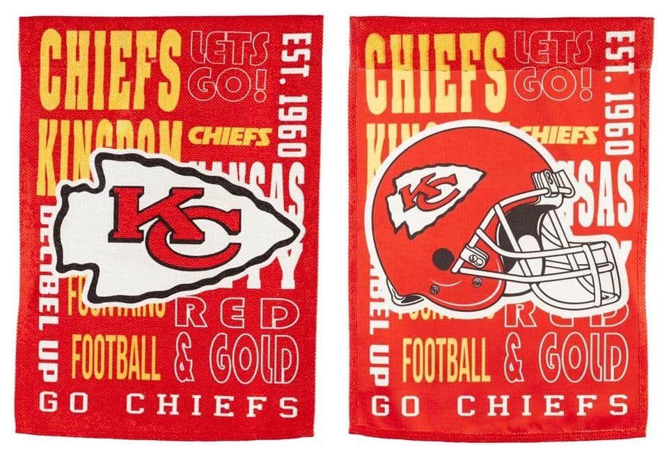 Kansas City Chiefs Garden Flag 2 Sided Fan Rules Chiefs Kingdom heartlandflags