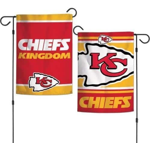 Kansas City Chiefs Garden Flag 2 Sided Slogan Chiefs Kingdom heartlandflags