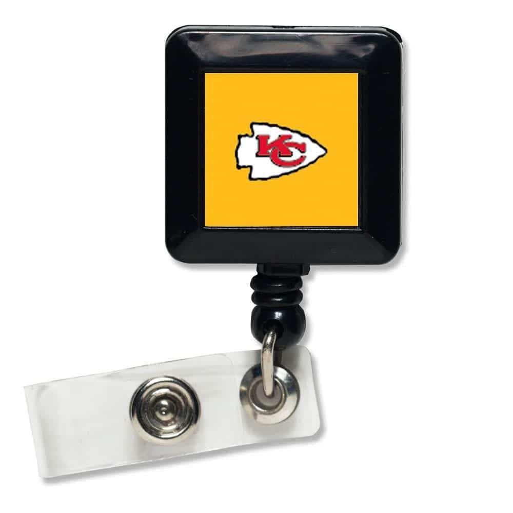 Kansas City Chiefs Reel Retractable Badge Holder heartlandflags