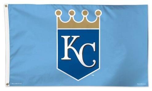 Kansas City Royals Flag 3x5 Crown Logo Light Blue heartlandflags