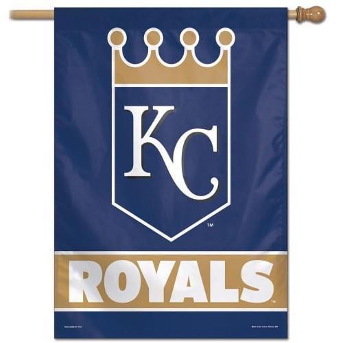 Kansas City Royals House Flag Crown Logo Navy Blue heartlandflags